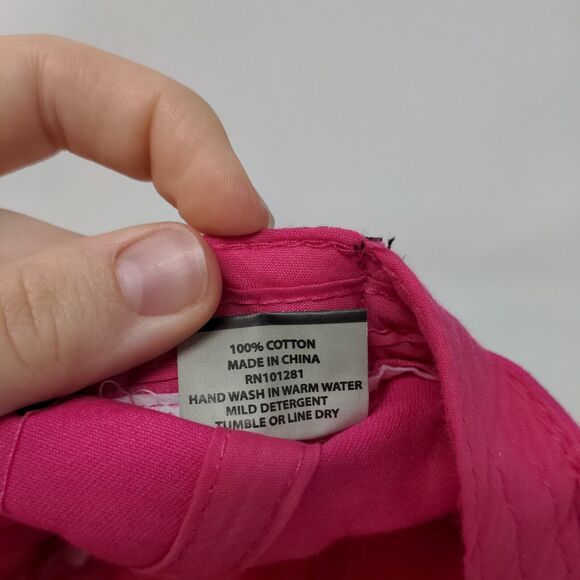 Pugs Bling Strapback Hat Pink One Size Adjustable Outdoor 6 Panel - Picture 9 of 9